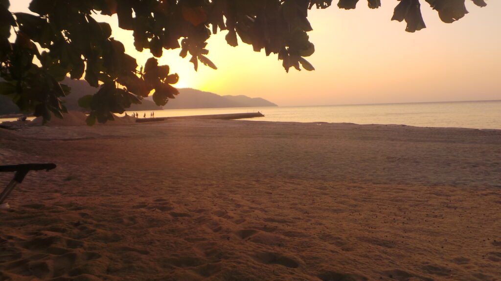 Sunset over Batu Ferringhi beach