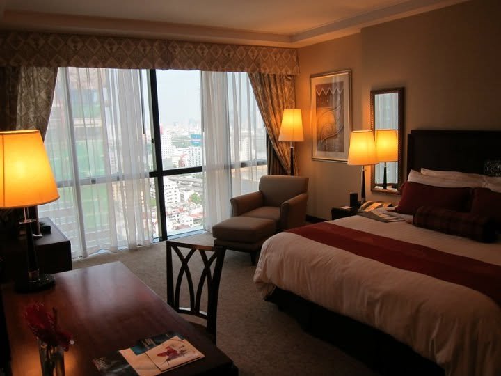 Suite bedroom at Plaza Athénée Bangkok during our November 2010 stay